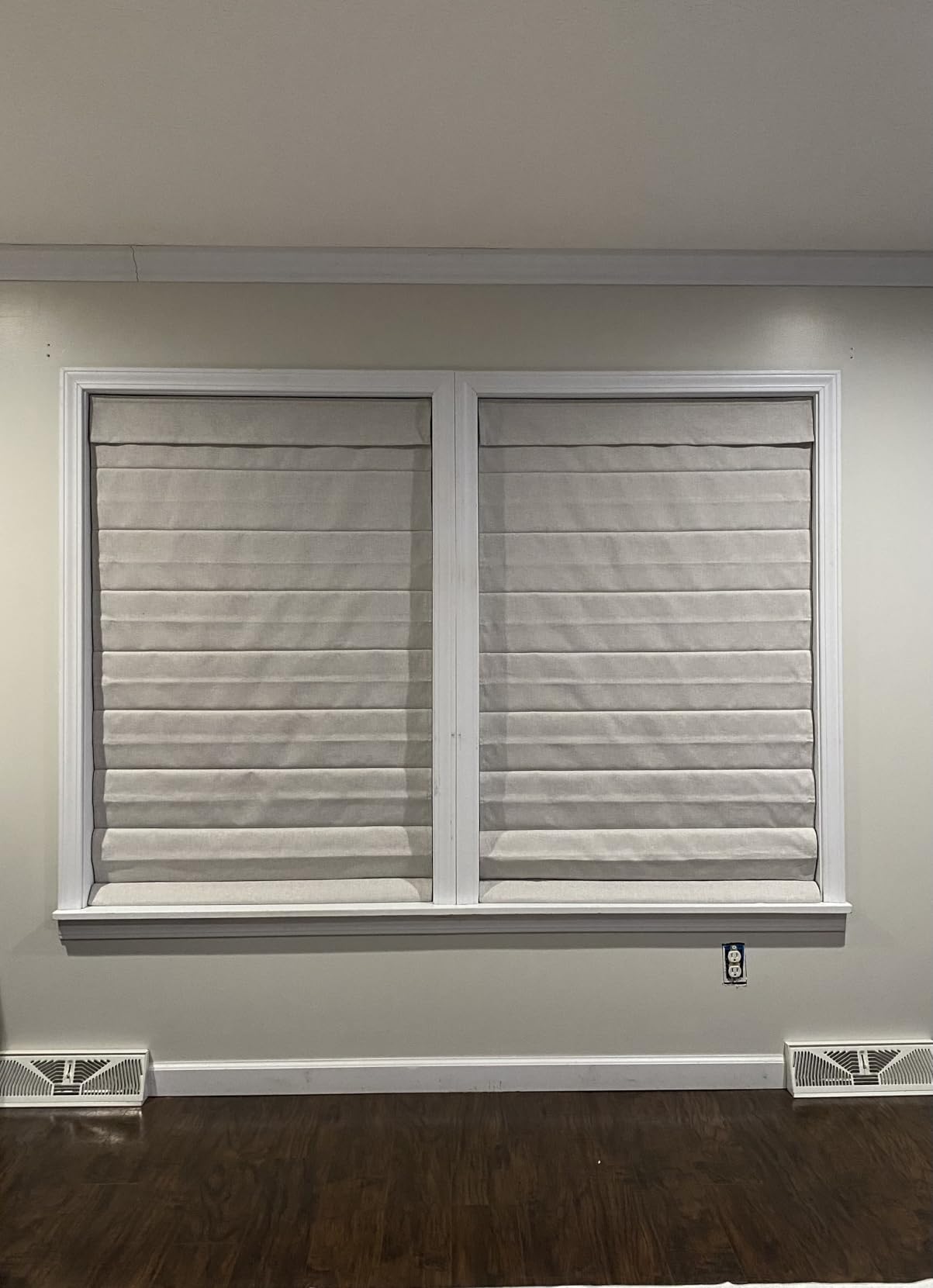 LazBlinds No Drill Roman Shades, Blackout, 30