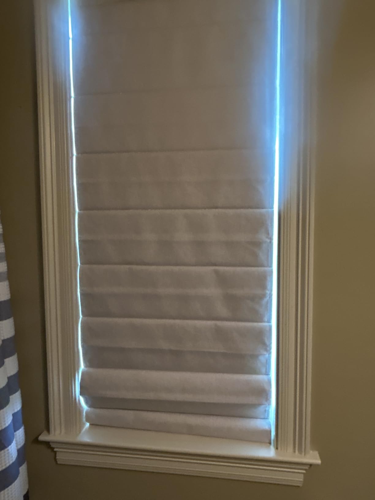 LazBlinds No Drill Roman Shades, Blackout, 30