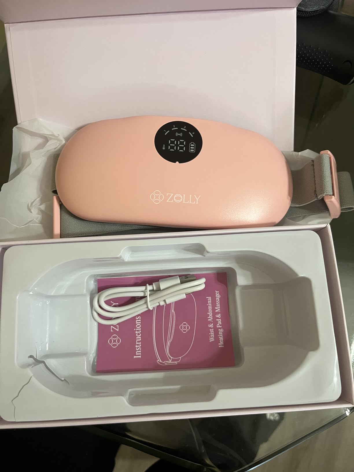 Menstrual Heating Pad for Period Cramps - Portable Heating Pad for Period Cramps Relief with Heat & Massage, Wearable Cordless Warmer for Pain Relief, Rechargeable & Wireless for Women customer photo 1