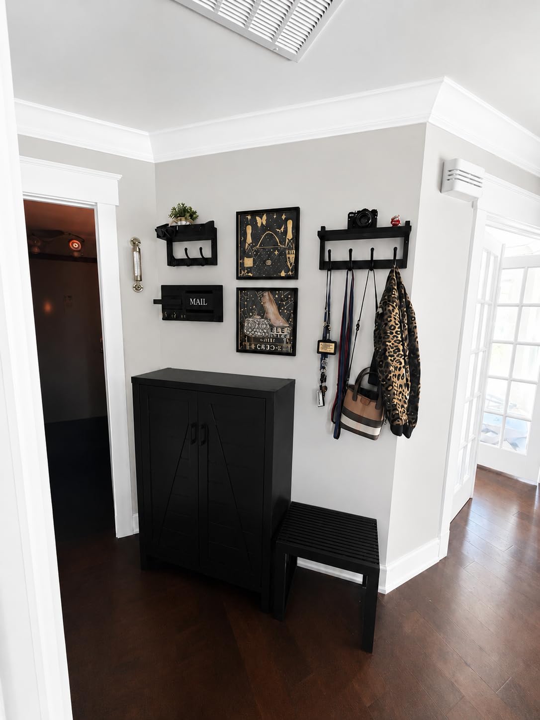 6-Tier Shoe Cabinet with Doors, Farmhouse Shoe Storage Cabinet with Adjustable Shelves, Large Capacity Wooden Shoe Rack Organizer for Entryway, Closet, Hallway, Living Room, White customer photo 1
