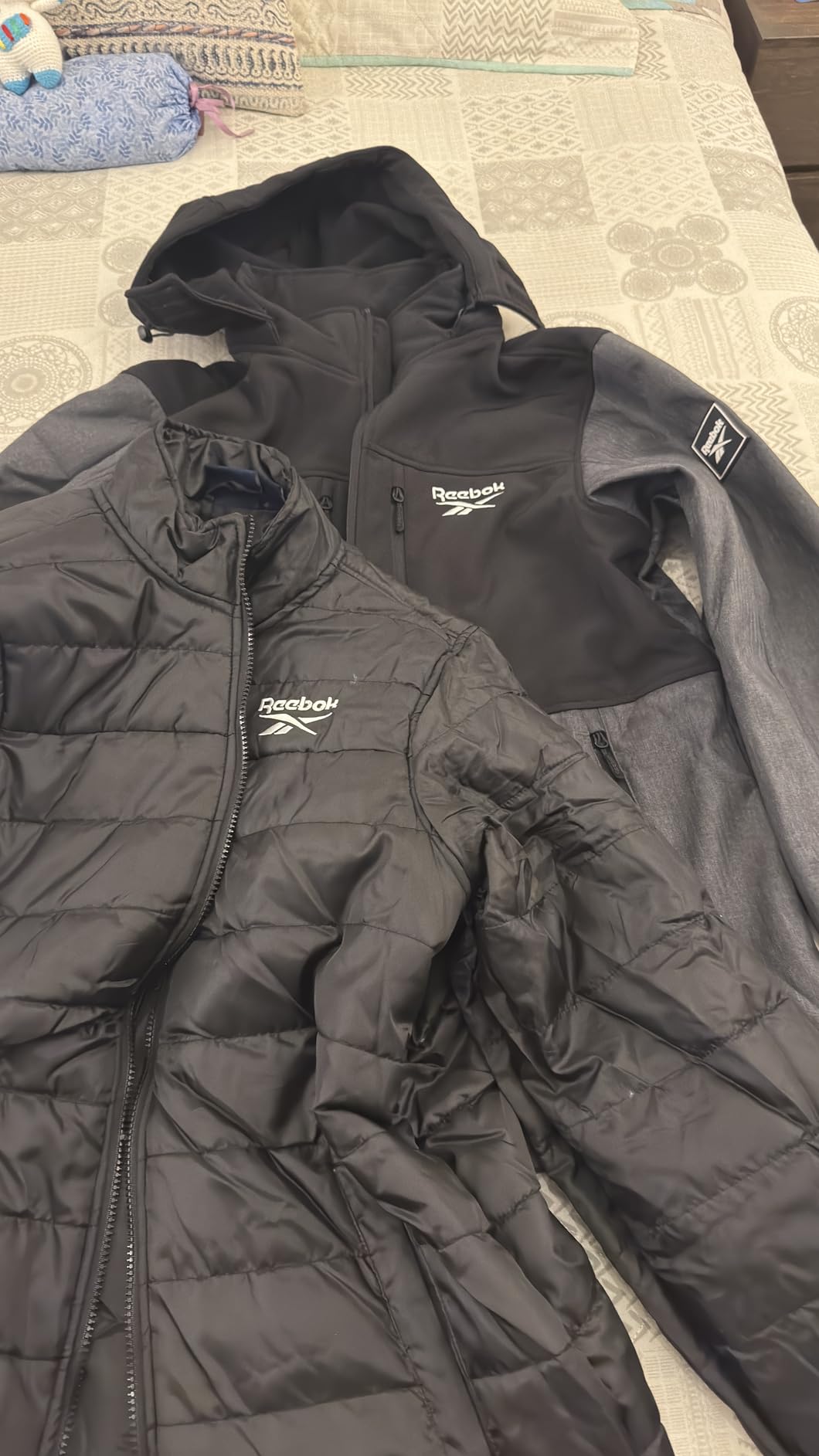 Reebok Mens 3-in-1 Softshell Ski Jacket with Removable Puffer Liner | Weather-Resistant Shell Blocks Wind, Rain and Snow customer photo 2