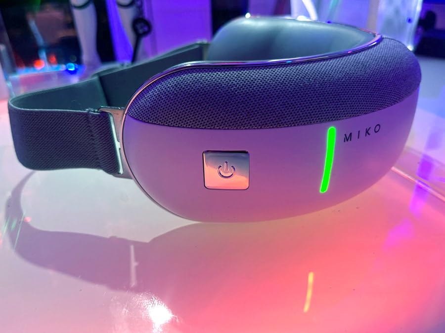 MIKO Gaze Eye Massager with Heat and Air Compression | 4 massage modes, Bluetooth music & up to 120-minute cordless use; helps relieve eye strain, headaches and tension customer photo 2