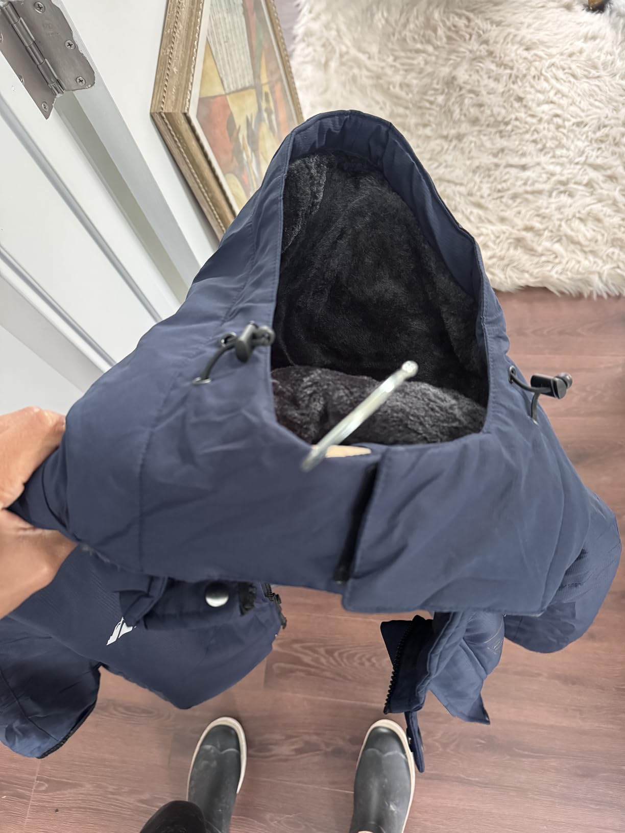 Men's Mountain Ski Jacket Winter Snow Coats Waterproof Warm Fleece Lining Jacket Parka with Hooded customer photo 2