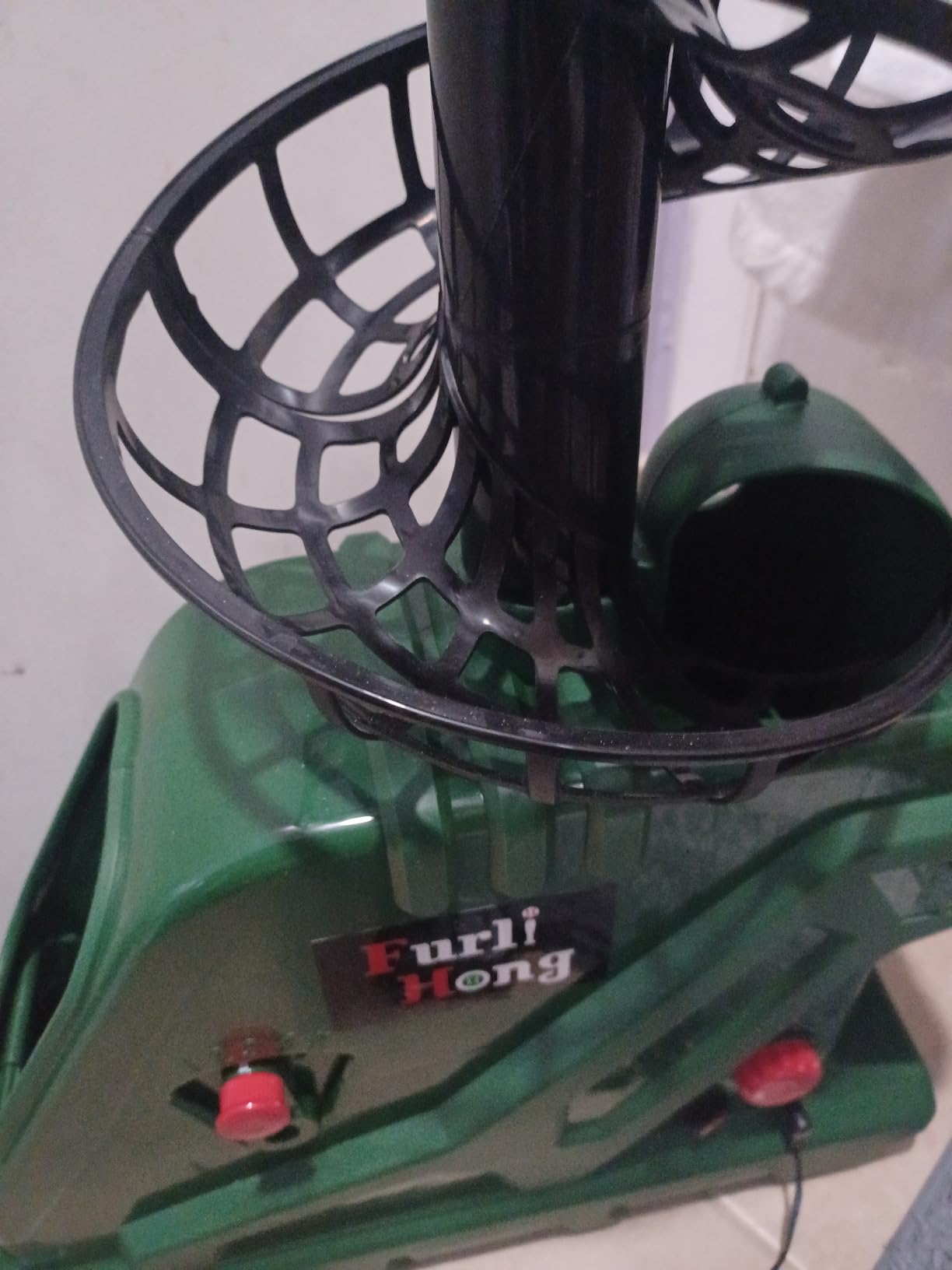 Furlihong 3819BH Portable Tennis Ball Machine - 5 Adjustable Angles, 2 Power Levels, 4 Serve Intervals, Up to 30 MPH, for All Skill Levels Training customer photo 2