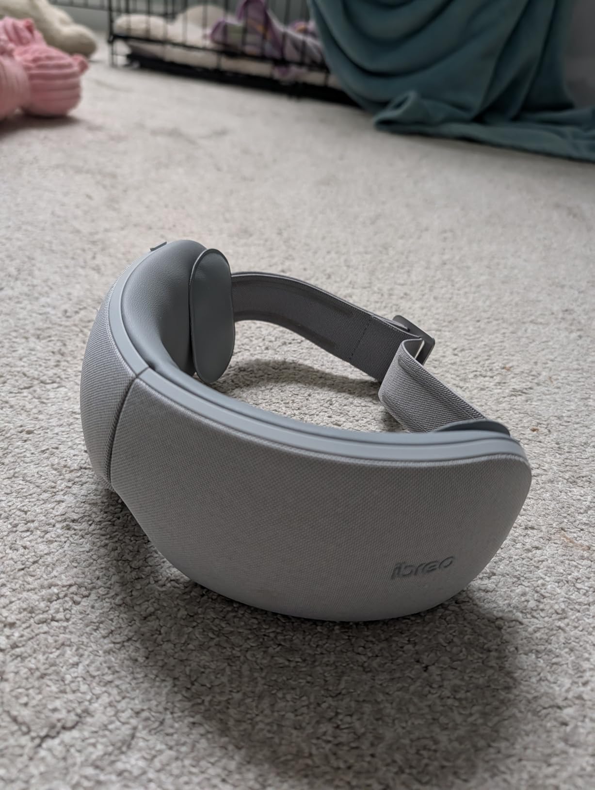 Ultra Quiet Eye Massager for Migraines with Temple Massage, Heat, Air Compression, Bluetooth Music Streaming, 10/15/20 Min Timer, Foldable Electric Eye Mask for Migraine Relief, Eye Strain, Eye Care customer photo 2