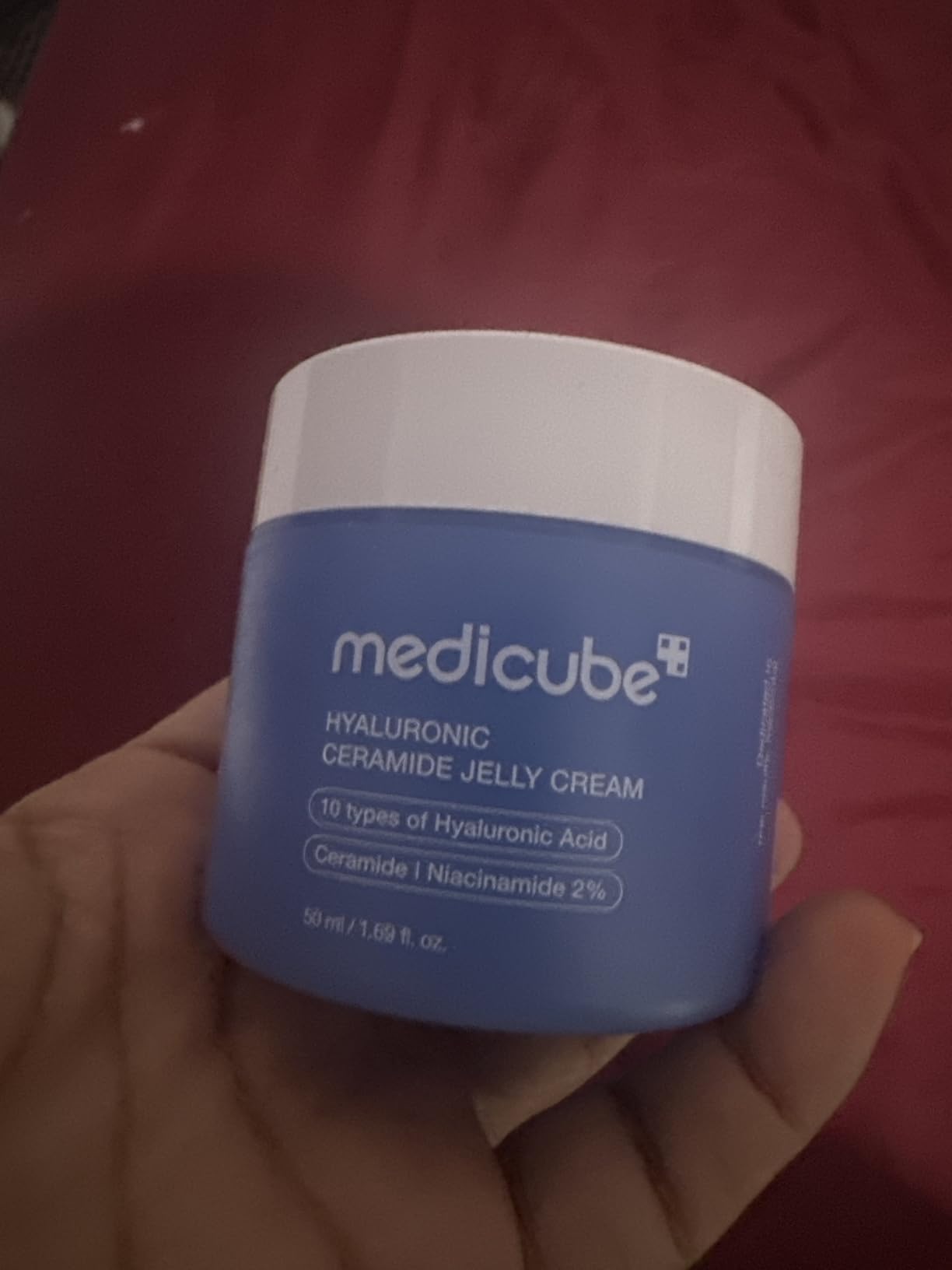 medicube Jelly Cream with Hyaluronic Acid for Long-lasting Hydration | Daily Moisturizer with Hyaluronic Acid, Ceramides, Multi Peptides - Supports Skin's Barrier, All Skin Types, 1.69 fl.oz customer photo 1
