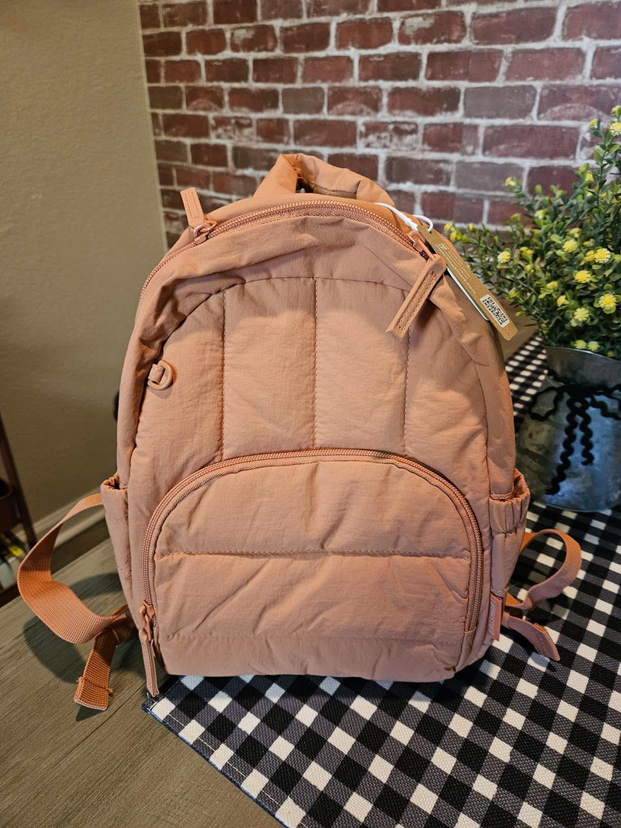 BAGSMART Mini Backpack for Women, Lightweight Puffer Backpack Purse, Quilted Casual Daypack, Water-Resistant Bookbag customer photo 2