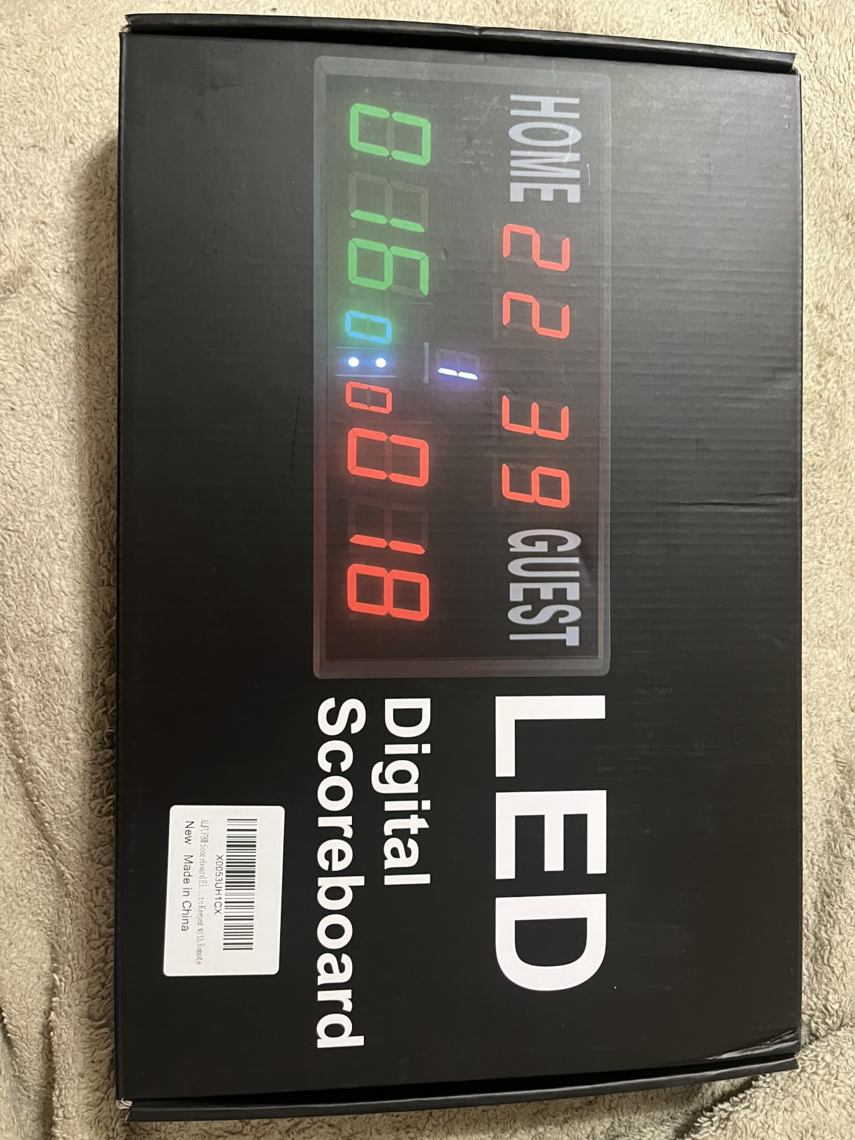 LED Electronic Scoreboard Digital Score Keeper with Remote/Timer/Shot Clock | Basketball Scoreboard with 40-Foot Remote Control,999 Score,100FT VISIBLE,24H Clock,Score History,6-Bright.3-Vol. customer photo 1