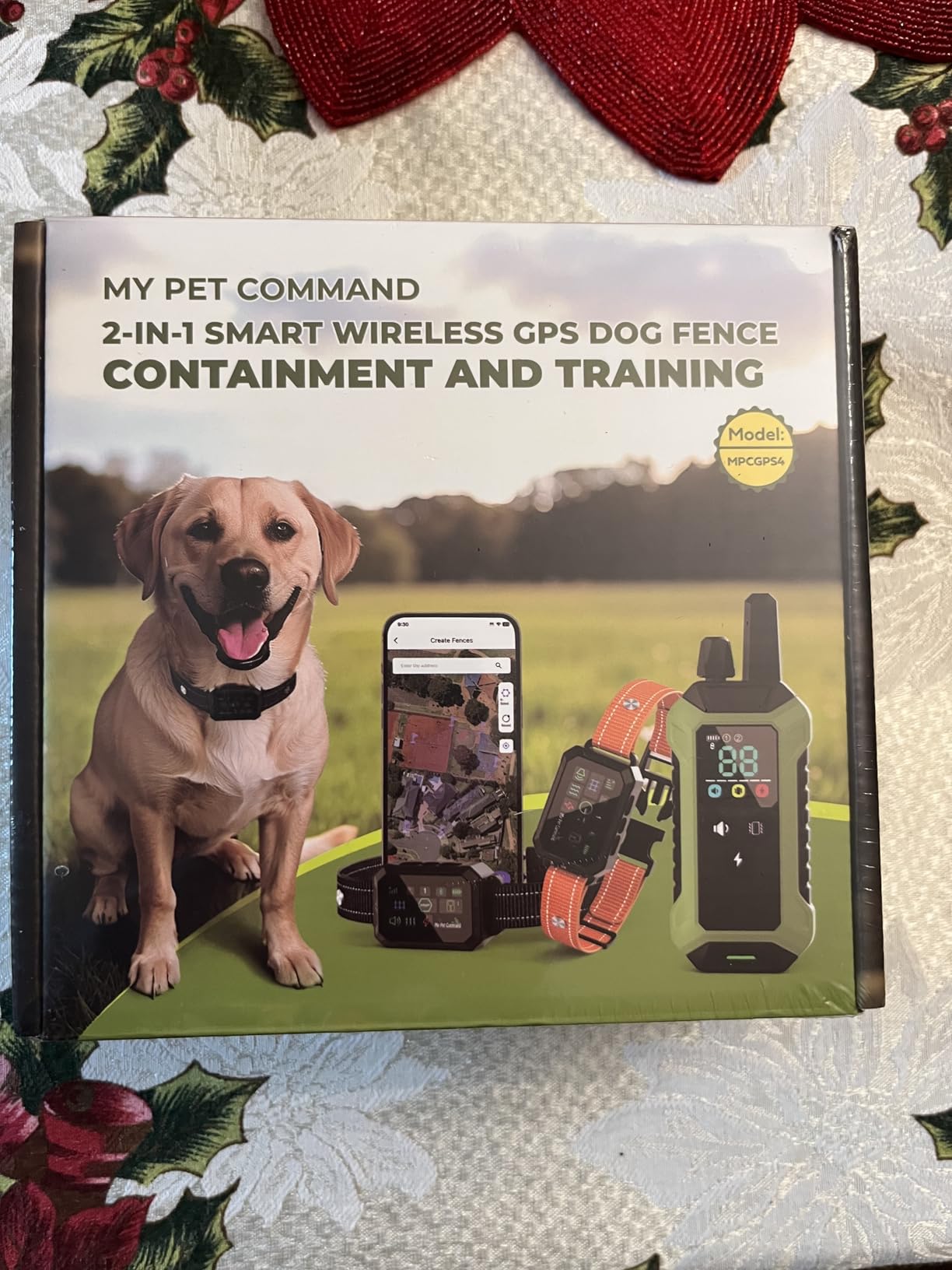 My Pet Command 2-1 Smart Wireless GPS Dog Fence with APP Setup 2 Collar Kit | No Subscriptions, 6-Sided or Circular Fences, Tone, Vibration, Static correction, Waterproof, Rechargeable, Remote Training customer photo 1