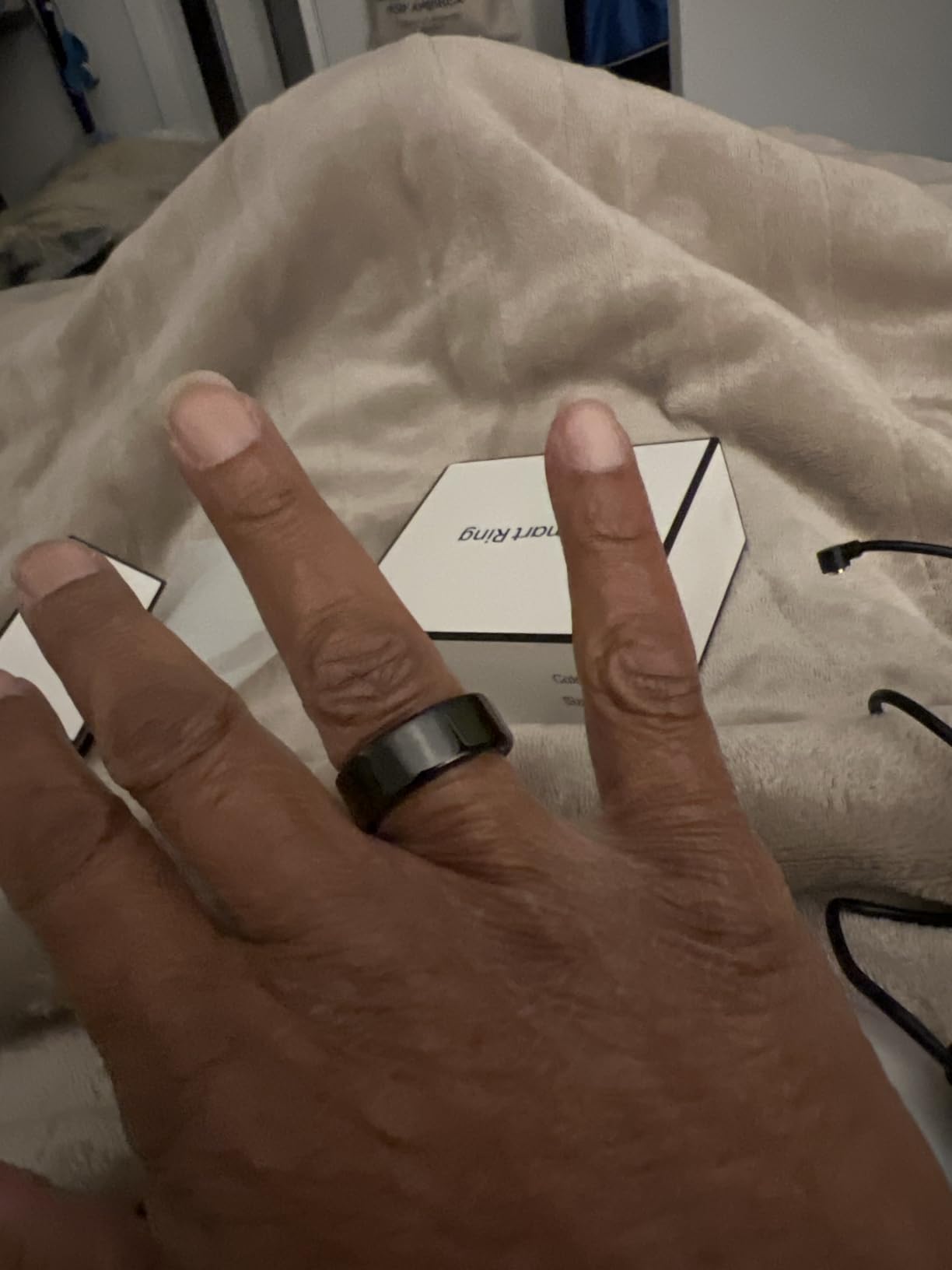 Smart Health Ring, Featuring Stress and Sleep Monitoring Functions, Compatible with iOS and Android, Waterproof Fitness Tracker for Women & Men, No Subscription Fee. (Rose Gold, 8) customer photo 2