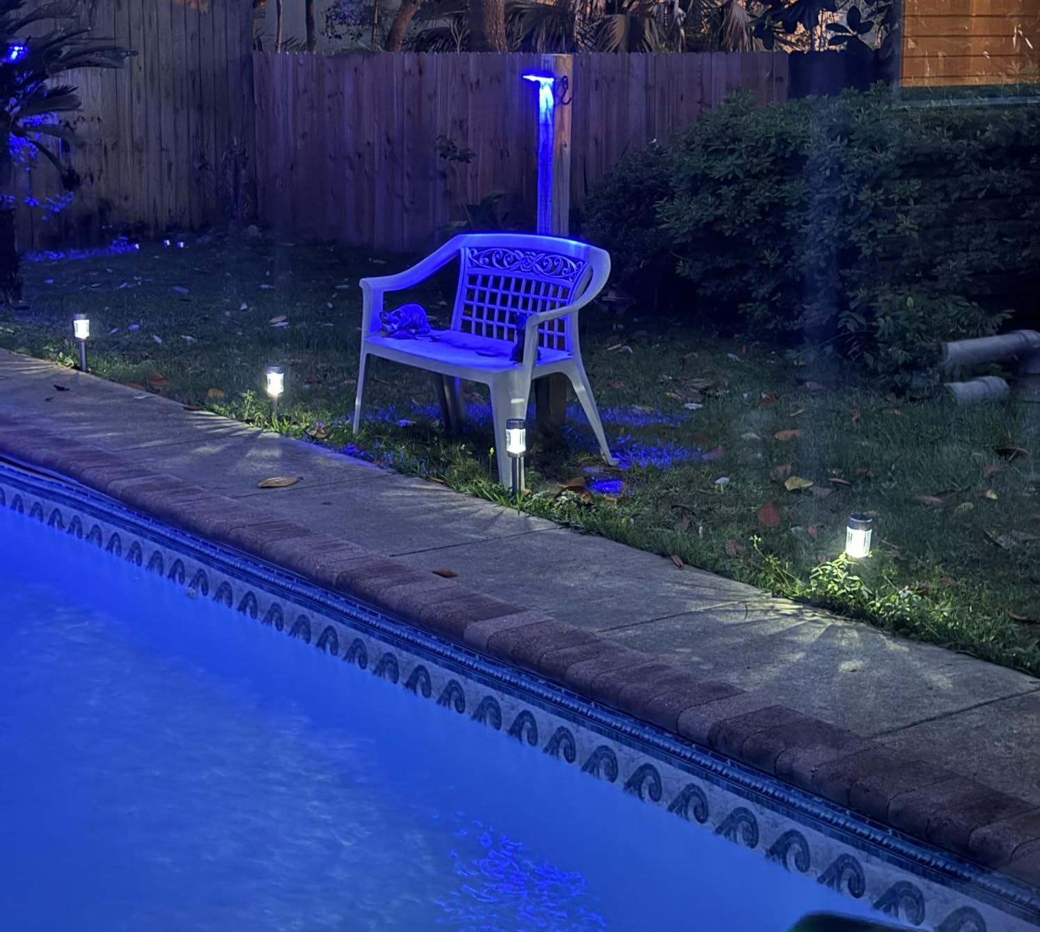 Brightown 8 Pack Solar Fence Lights Outdoor, 3000/4000/6000K/RGB 12 Modes | Fence Lights Solar Powered, 11 Colors, IP65 Waterproof, for Outside Backyard, Deck, Step, Wall, Yard, Patio, Pool, Railing customer photo 2
