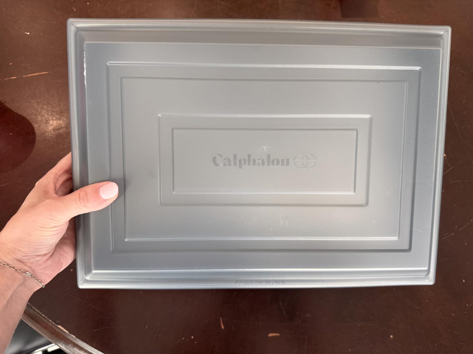 Calphalon Titan 10-Piece Nonstick Bakeware Set, Baking Sheet Set, Steel Core PFA-Free Nonstick Coating, Oven Safe, Includes Sheet Pans, Muffin Pan, Round Cake Pans, Loaf Pan and Cooling Rack - Silver customer photo 2