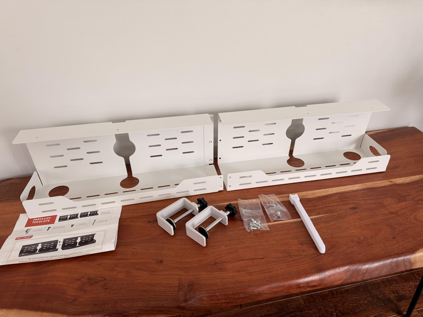 Univivi Under Desk Cable Management Tray - 32
