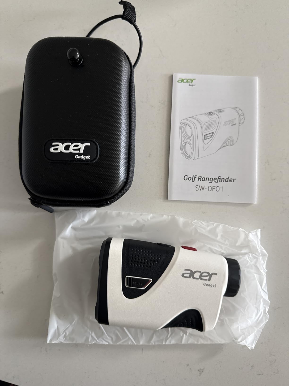 Acer Pro Golf Rangefinder with Slope Switch, Pin Lock Vibration - 1200 Yards Laser Range Finder Golf, 7X Magnification, Rechargeable Battery with Magnet Stripe, IP54 Waterproof, Golf Gifts for Men customer photo 2