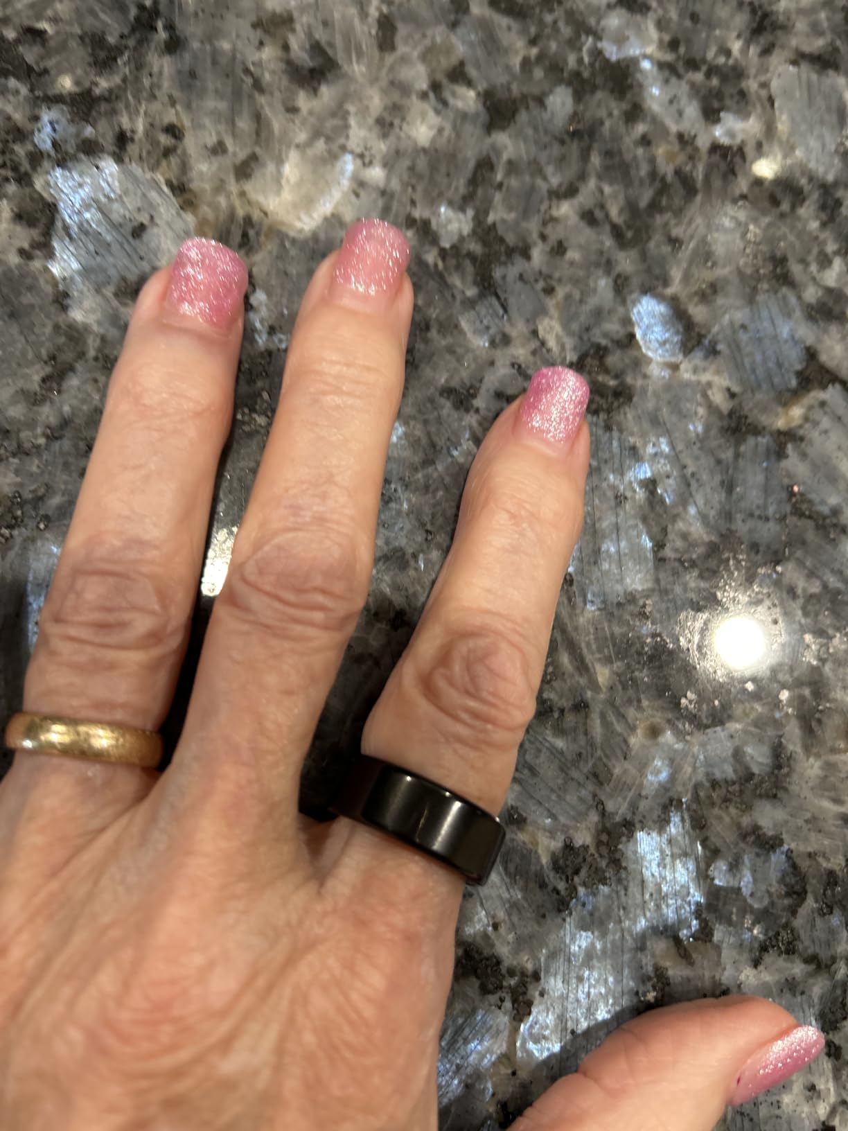 POBOVi Gen 2 Titanium Smart Ring for Women & Men, Sleep & Heart Rate Tracker, No Subscription, Size Before You Buy (Polished Rosegold, 9) customer photo 2