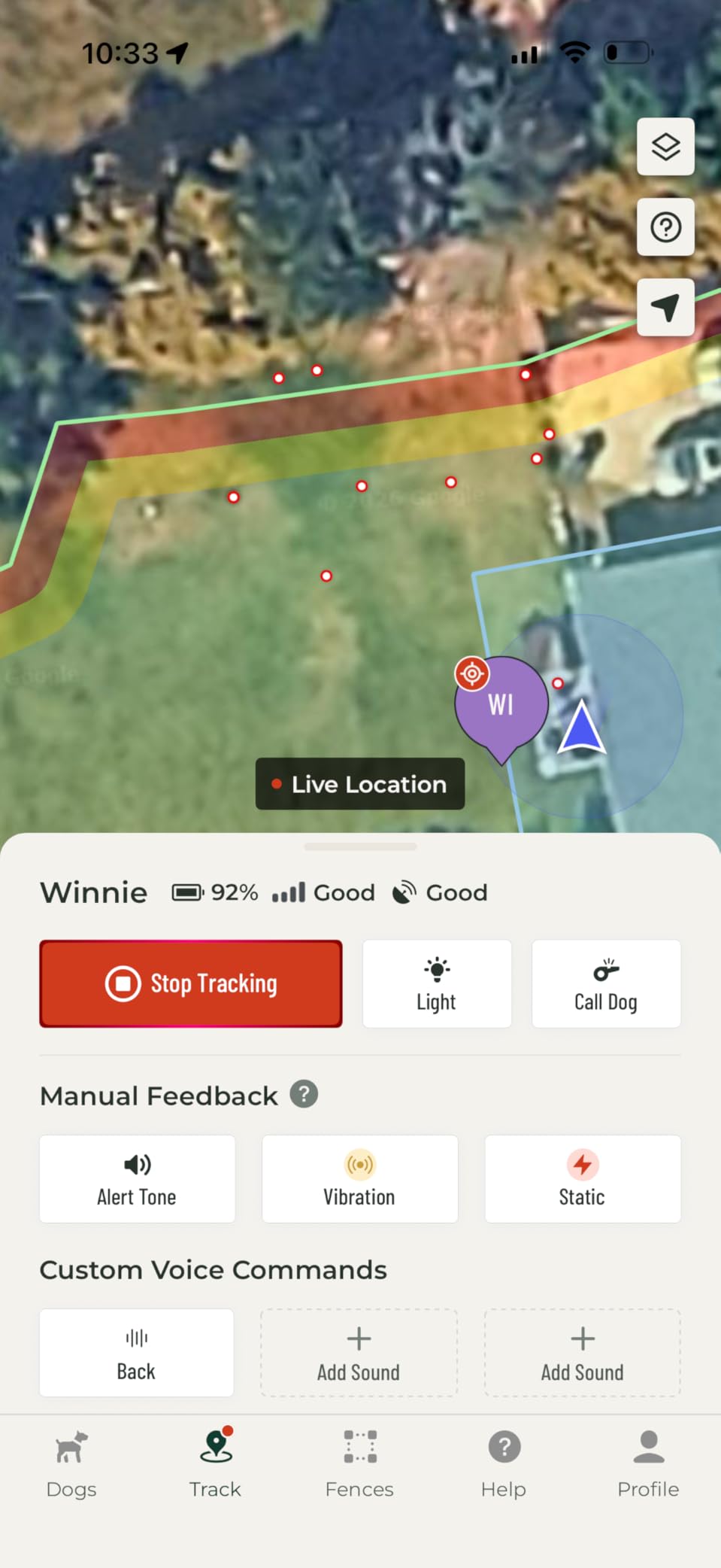 SpotOn GPS Dog Collar Nova Edition, Wireless GPS Fence, App-Controlled Boundaries, No Subscription Required customer photo 1