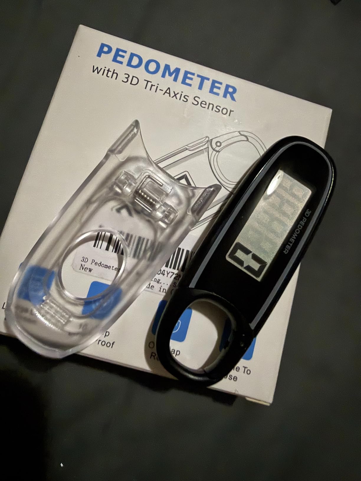 3D Pedometer for Walking, Simple Step Counter with Clip & Carabiner | Accurate Step Tracker with Large Display & 10-Step Error Prevention, Easy to Use for Seniors, Women, Men customer photo 2