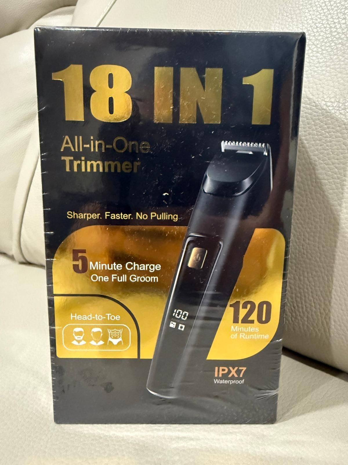 Beard Trimmer for Men, All-in-One Electric Razor & Hair Clipper, Waterproof Cordless Mustache Grooming Kit, Rechargeable Beard Hair Nose Ear & Body Trimmer, Face Shaver, Gifts for Men Husband Father customer photo 1