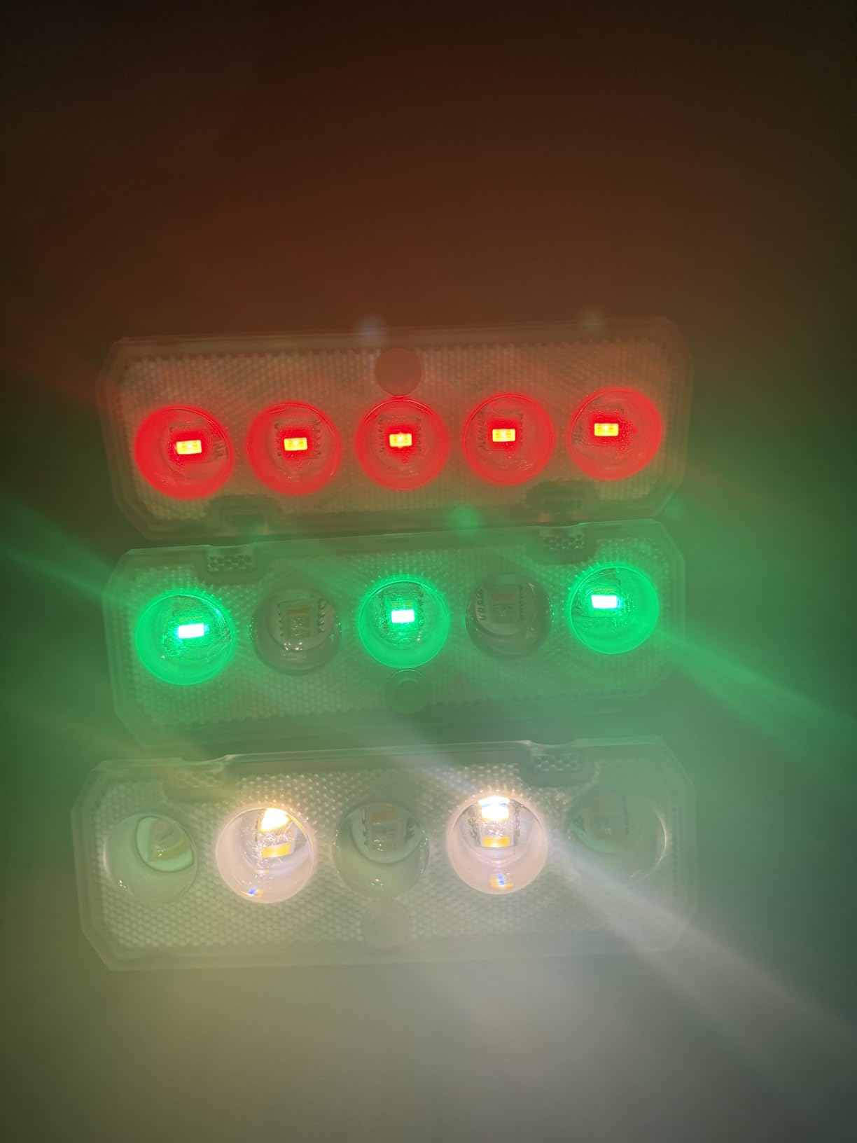 Tenmiro Solar Fence Lights Outdoor 10 Pack, 40 Modes RGB & Cold/Warm White Wall Lights with 5 Lens, IP67 Waterproof Dusk to Dawn Outside Lighs for Backyard, Patio, Yard, Pool, Deck, Railing Decor customer photo 2