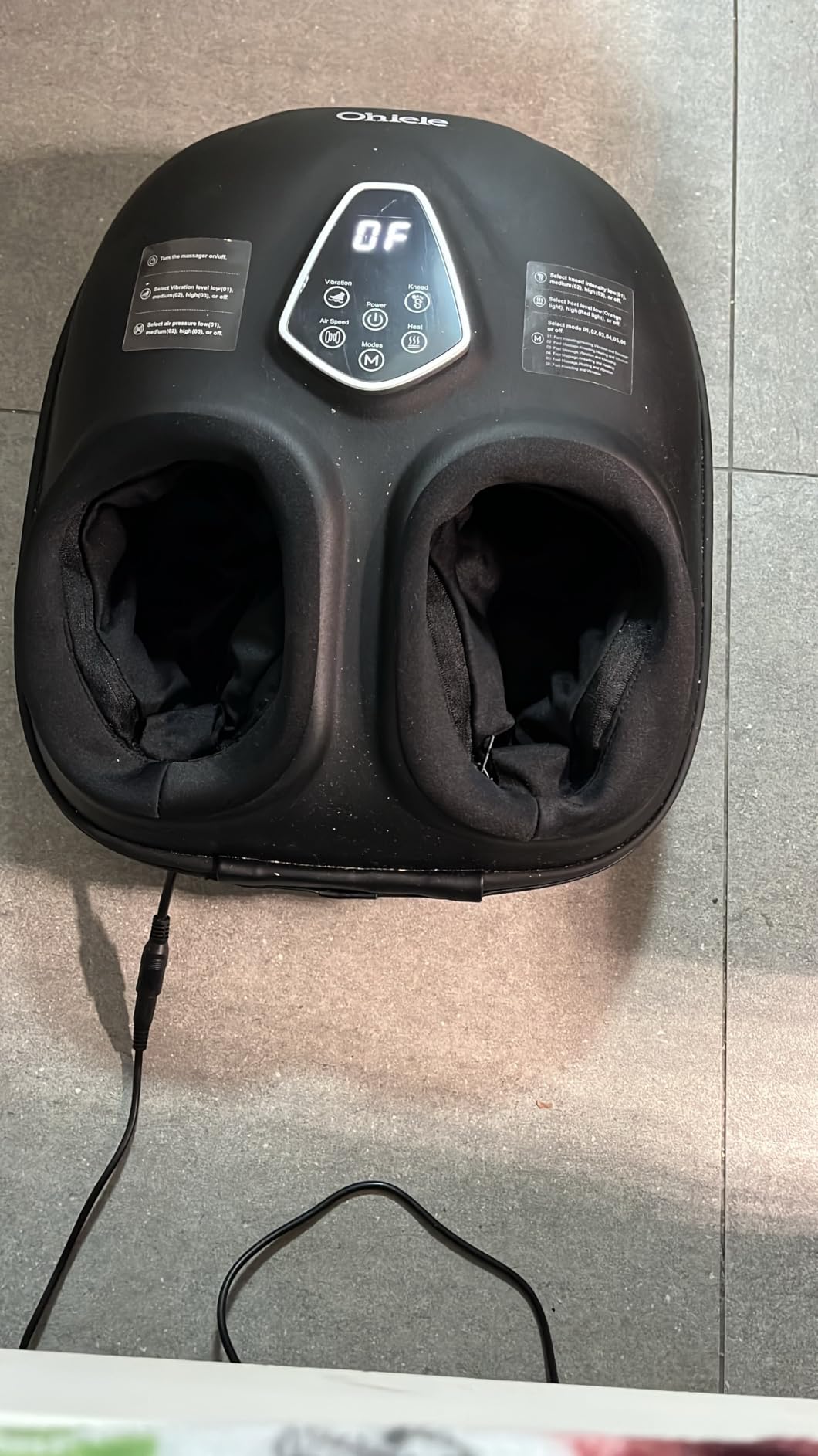 Shiatsu Foot Massager with Heat and Remote Control for Plantar Fasciitis | Deep Kneading, 4 Modes 5 Levels, Auto Shut-Off, Fits to Size 13, Gifts for Women Men Mom Dad (Purple Black) customer photo 1