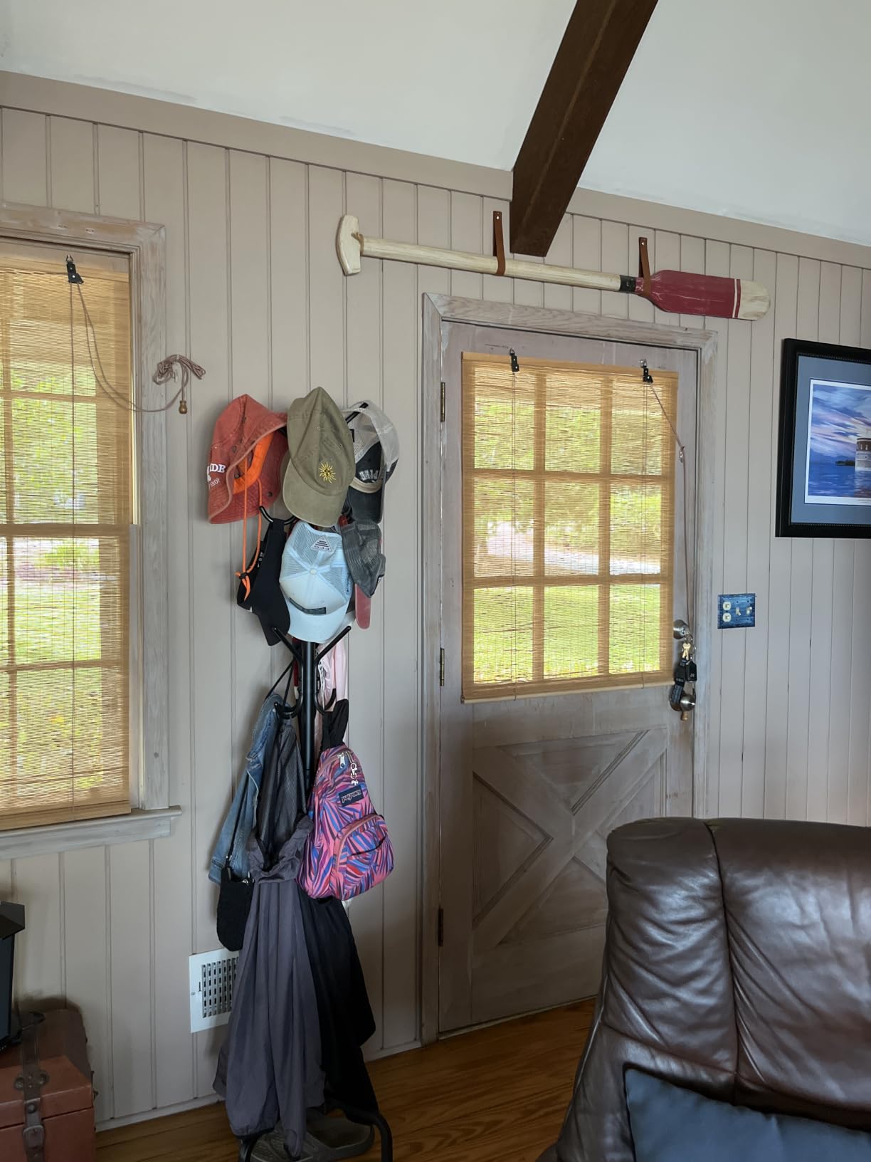 SONGMICS Coat Rack Freestanding with 16 Hooks, Metal Coat Tree Stand with 4 Adjustable Feet, Ink Black URCR083BH01S customer photo 1