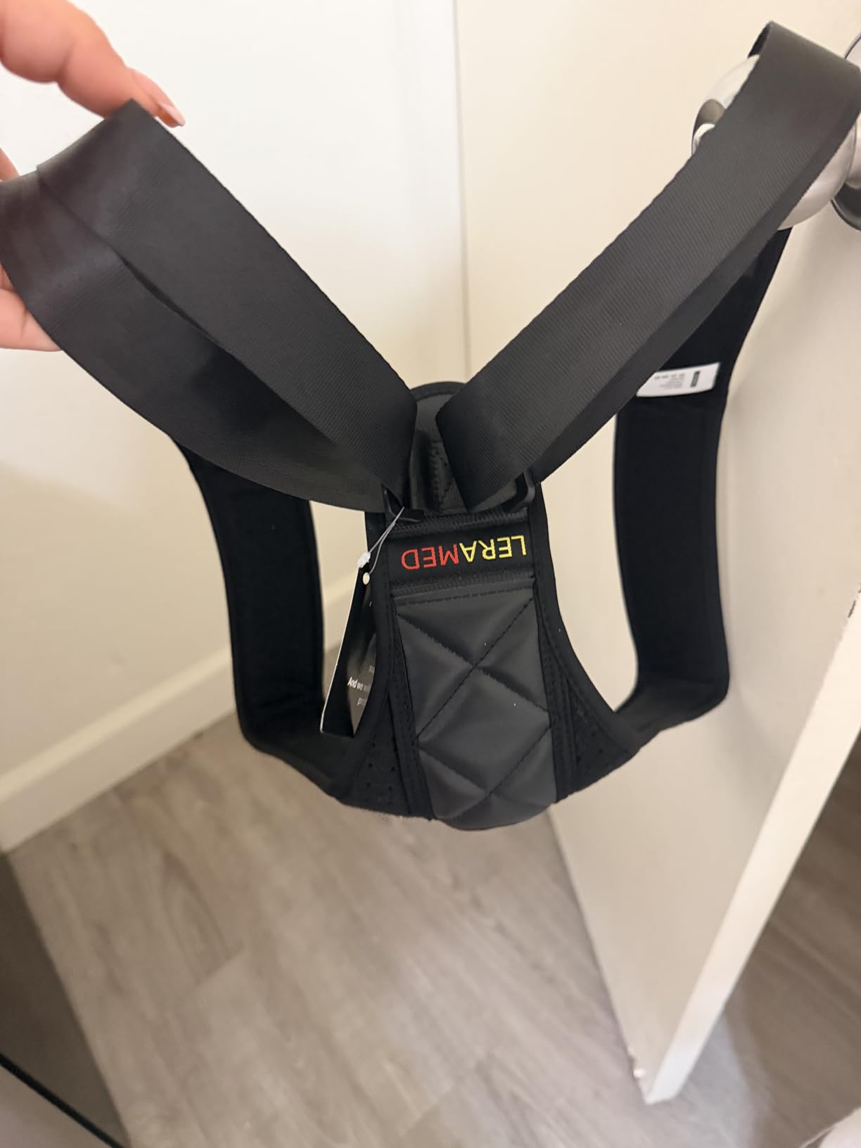 NEW 2026 Posture Corrector for Men & Women - Adjustable Figure-8 Back Brace for Rounded Shoulders & Upper Back Support - Breathable & Invisible Under Shirts - Desk Job & Computer Work - All-Day Brace (1, Black) customer photo 1