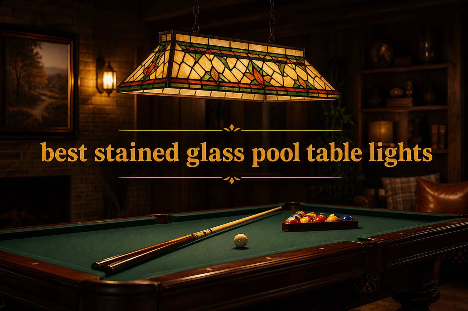 best stained glass pool table lights