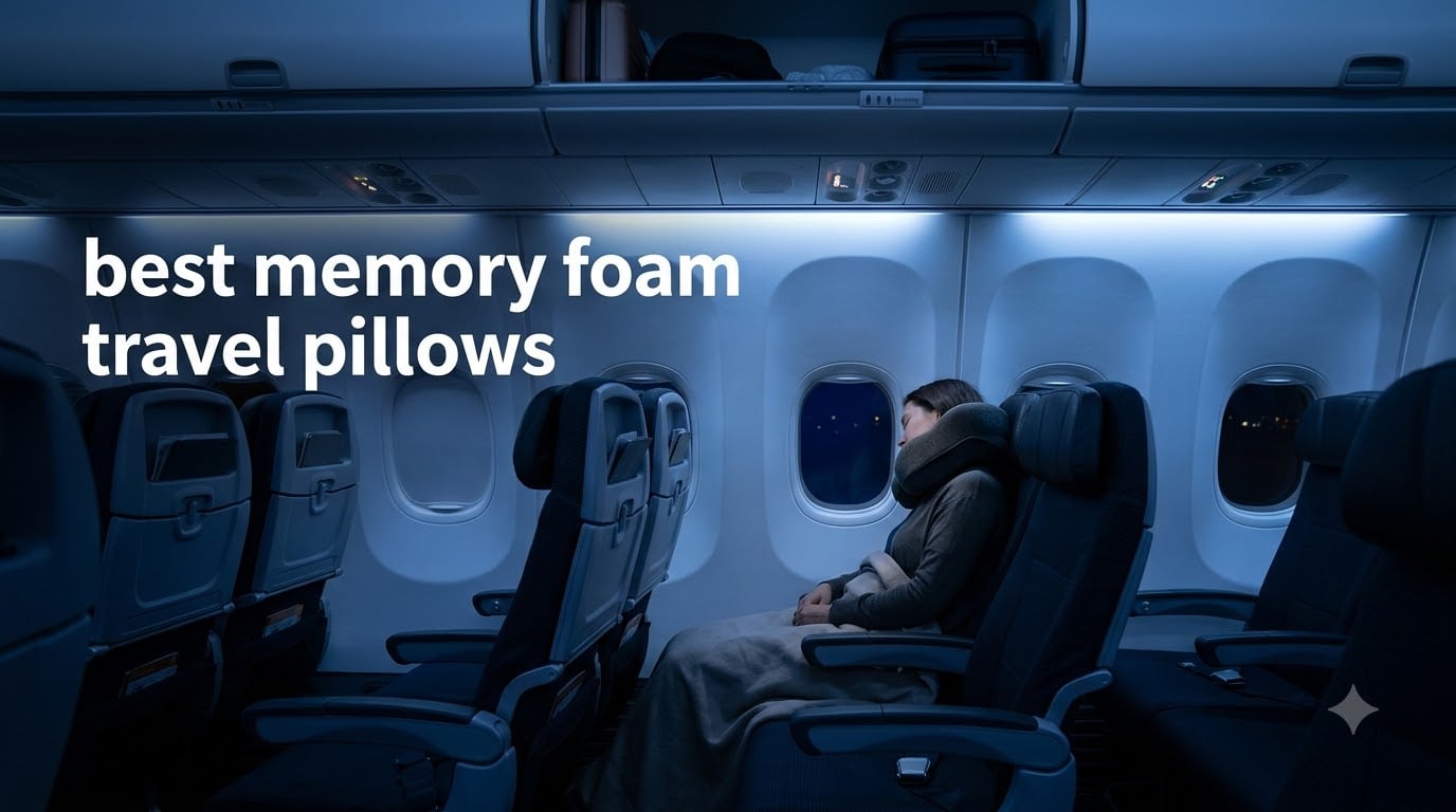 best memory foam travel pillows