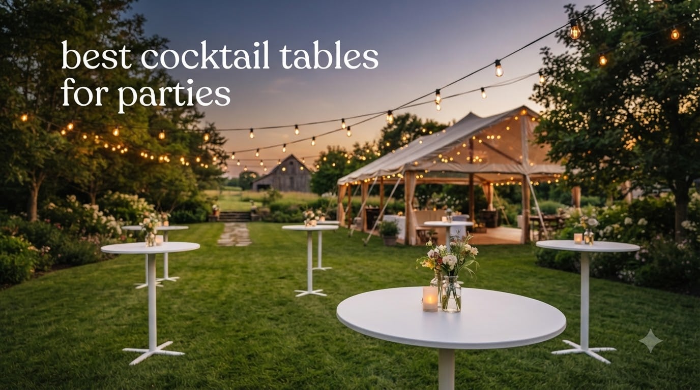 best cocktail tables for parties