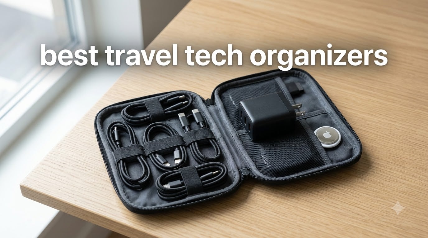 best travel tech organizers