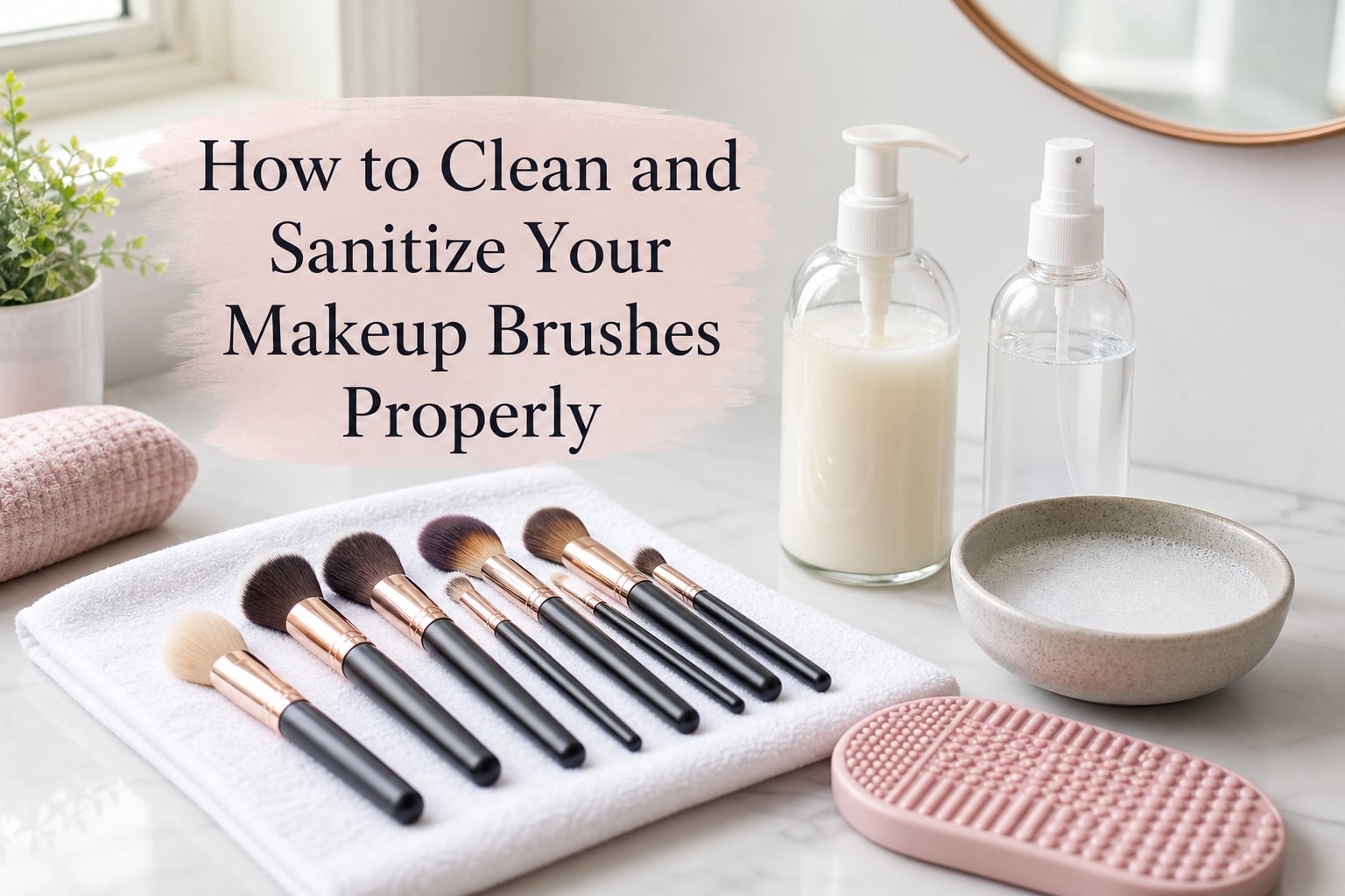 How to Clean and Sanitize Your Makeup Brushes Properly