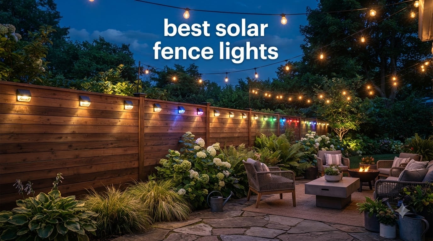 best solar fence lights