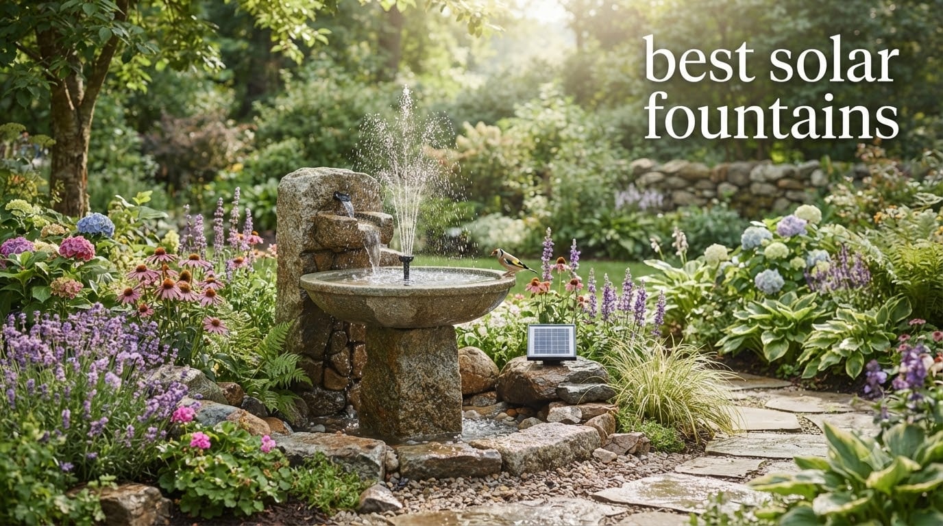 best solar fountains