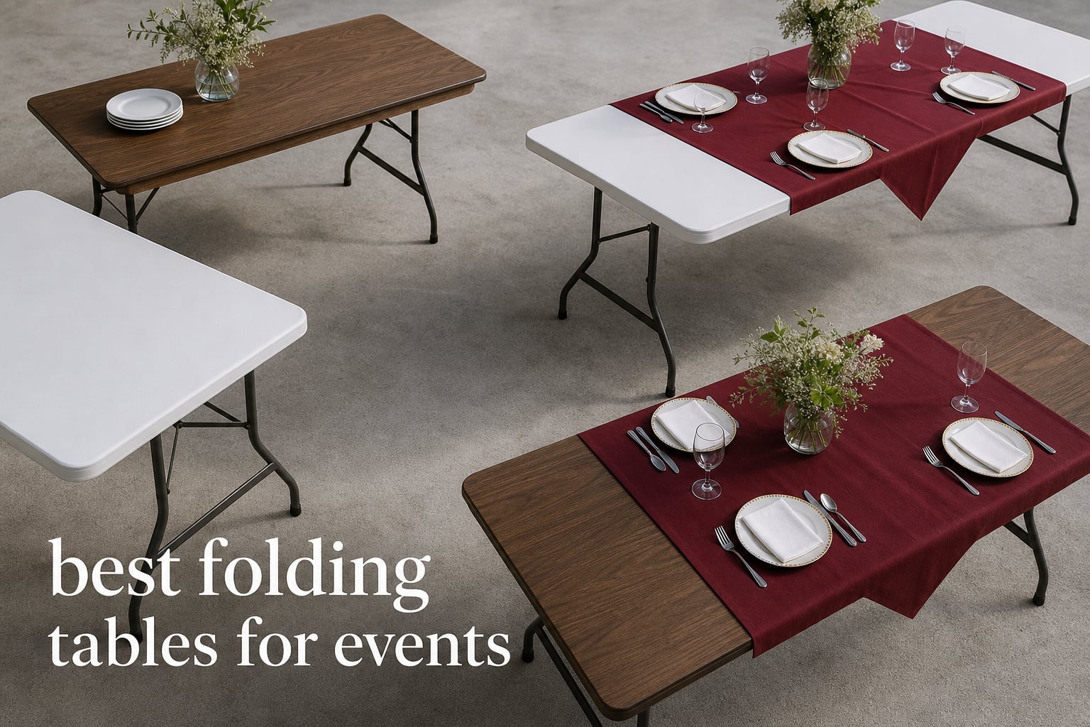 best folding tables for events