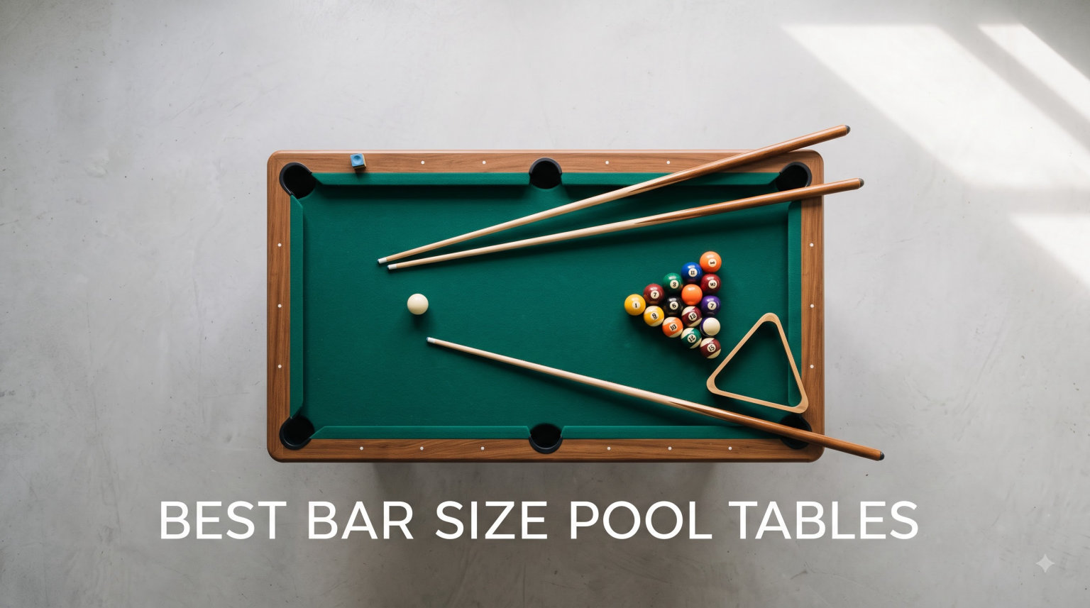 best bar size pool tables
