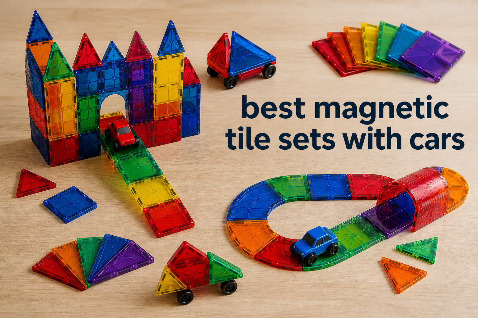 best magnetic tile sets with cars