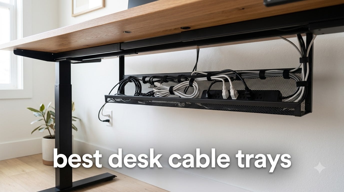 best desk cable trays