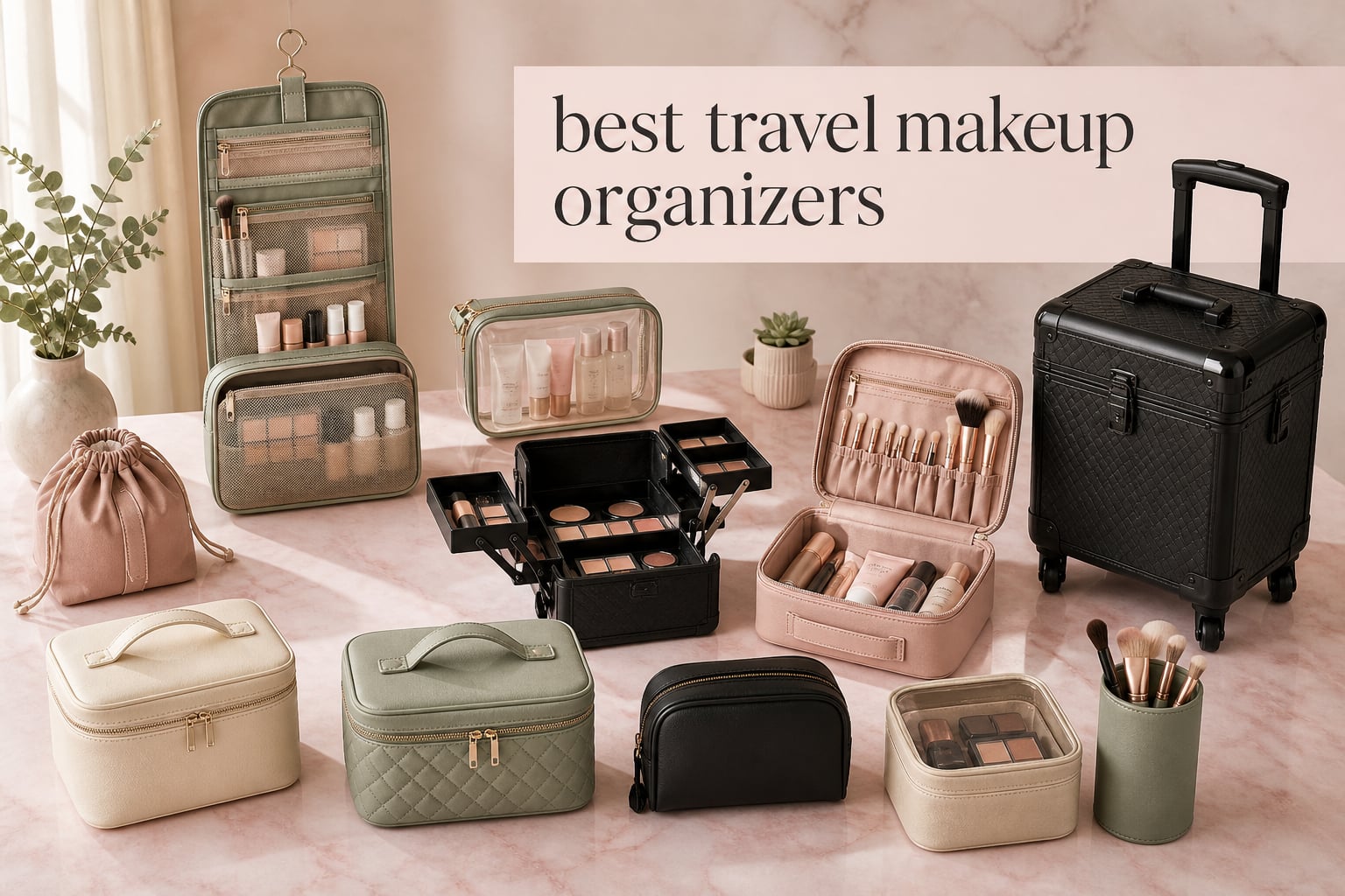 best travel makeup organizers