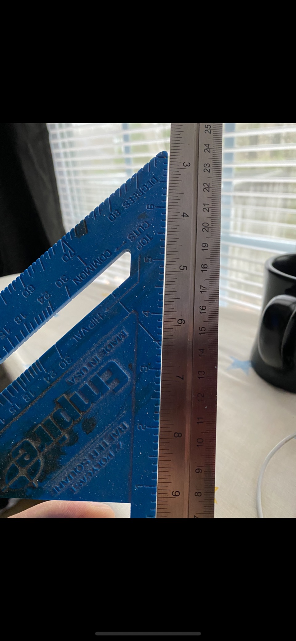 Johnson Level & Tool 400EM-S Heavy Duty Professional Inch/Metric Metal Combination Square, 12