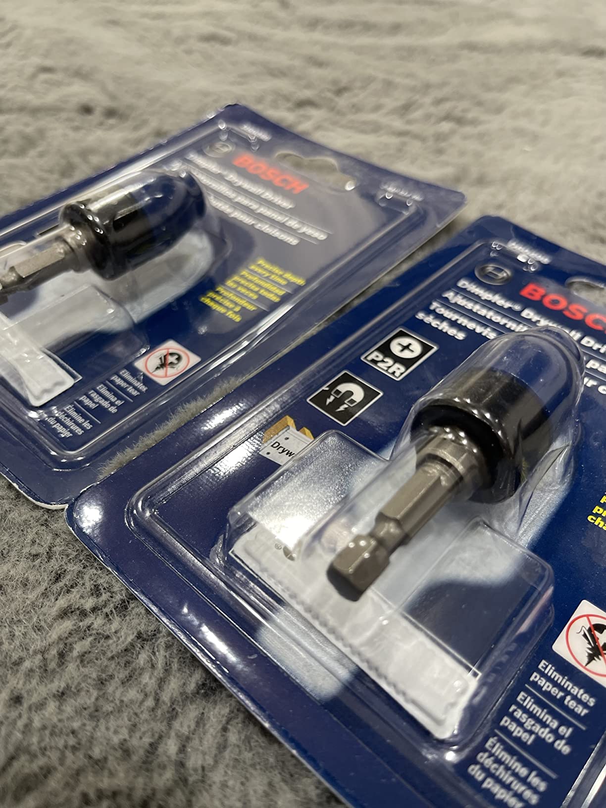 BOSCH D60498 Dimpler Drywall Screw Setter | Auto-stop depth control, reversible while chucked, magnetic Phillips P2 tip, helps set drywall screws without tear-out customer photo 2
