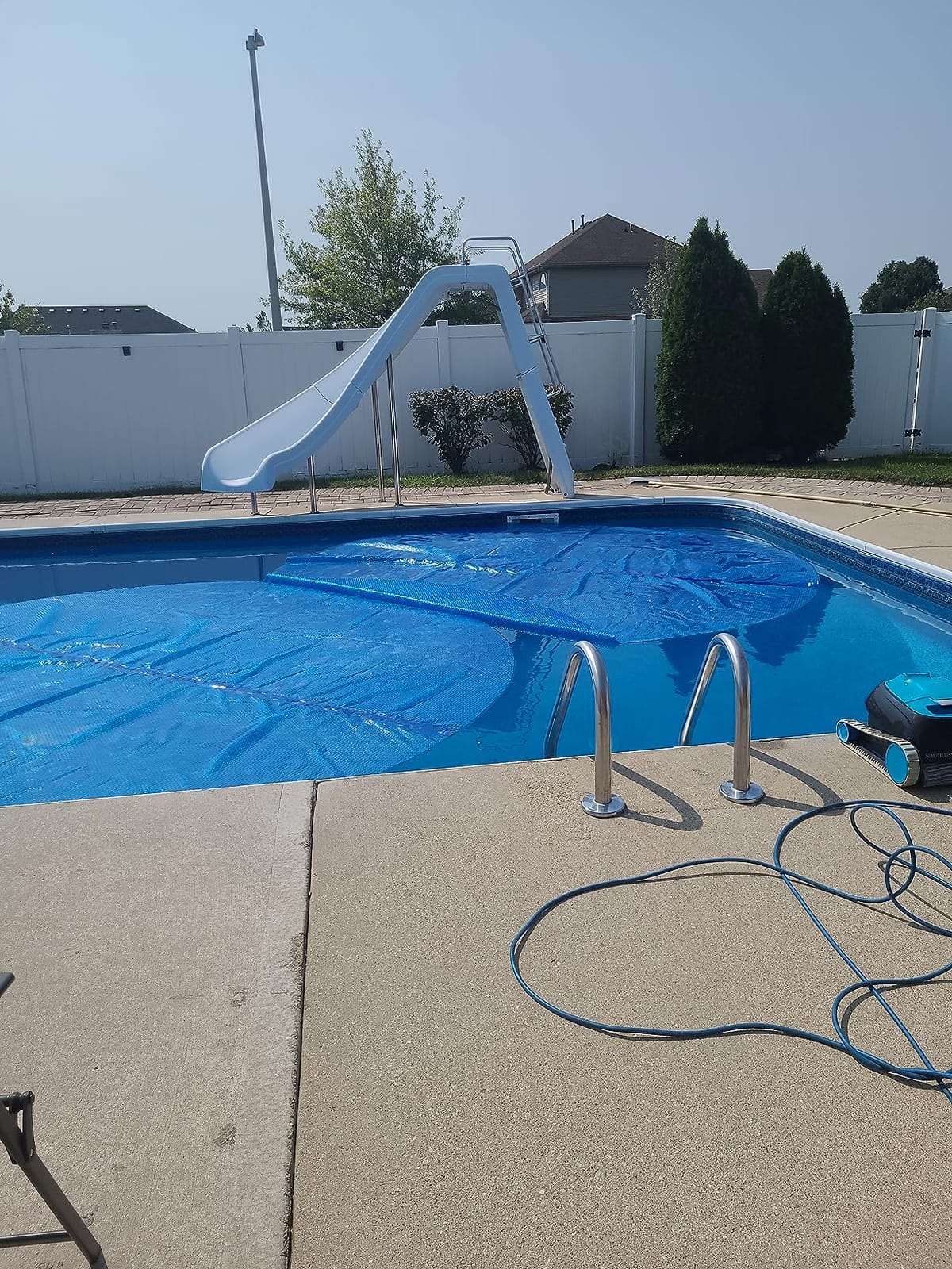 Blue Wave 12-ft Round Solar Pool Cover 8-Mil Blue – Solar Cover for Above Ground Pool, Thermal Bubble Blanket for Heat Retention & Reduced Evaporation customer photo 2