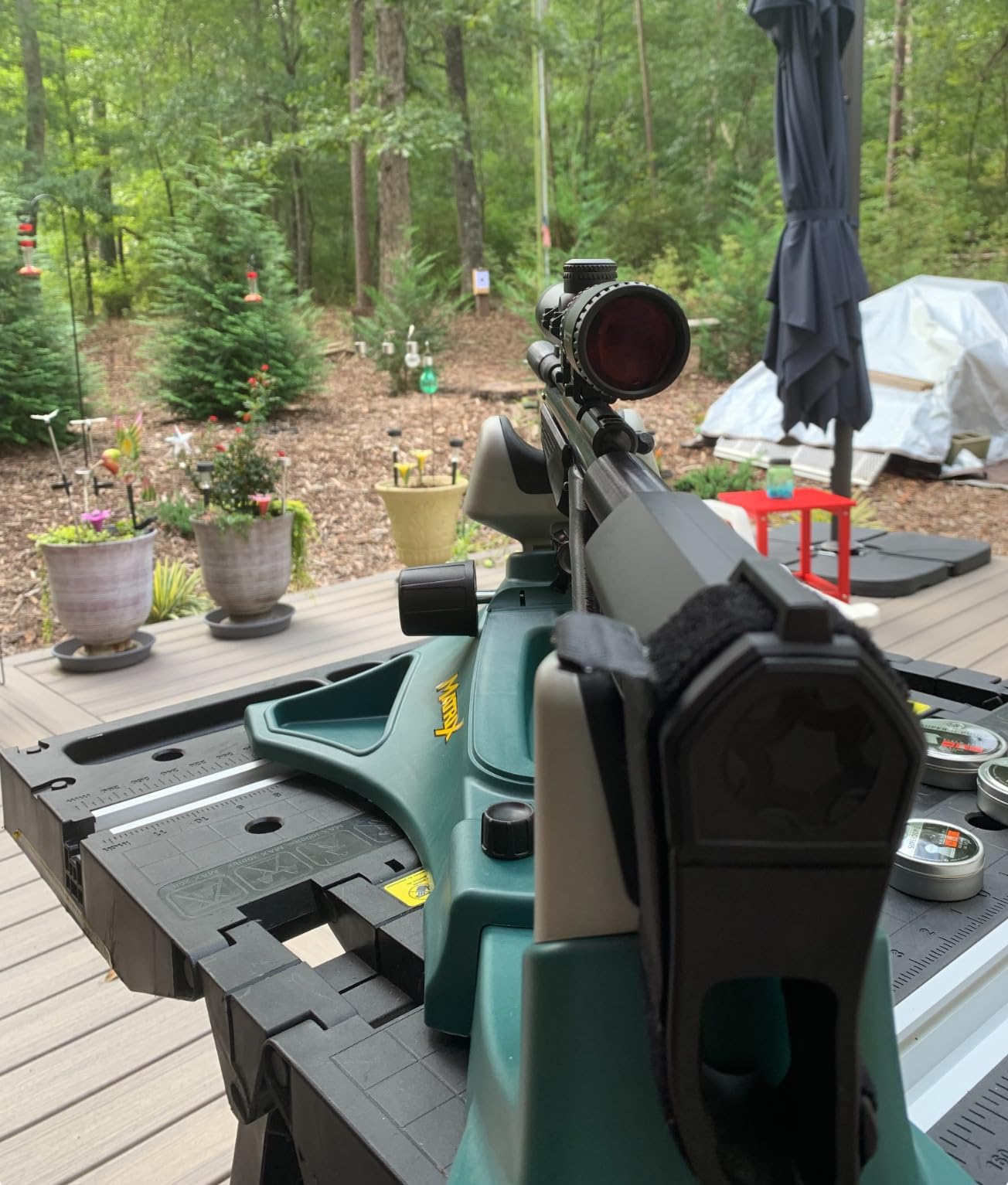 Caldwell Matrix Rest, Modular Frame | Rifle and Pistol Rest, Adjustable Elevation & Length, Portable, Built-In Storage, Polymer customer photo 1