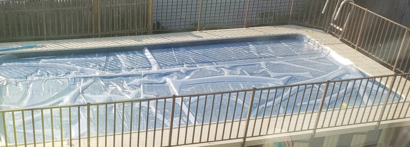 Blue Wave 12x24-ft Rectangle Solar Pool Cover 12-Mil Clear – Solar Cover for Above Ground Pool & Inground Pool, Thermal Bubble Blanket for Heat Retention & Reduced Evaporation customer photo 2