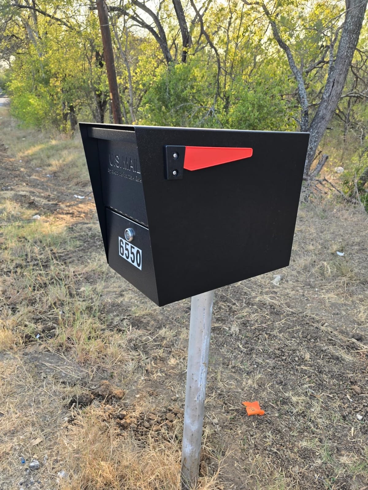Mail Boss Package Master Locking Post Mount Package Mailbox, USPS Approved customer photo 2