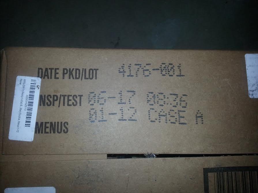 Ammo Can Man MRE Box A by Rothco, Genuine Mil Surplus, Menus 1-12 | Ammo Can Man MRE genuine U.S. military surplus ration box, Menus 1-12, ready-to-eat meals, by Rothco customer photo 2