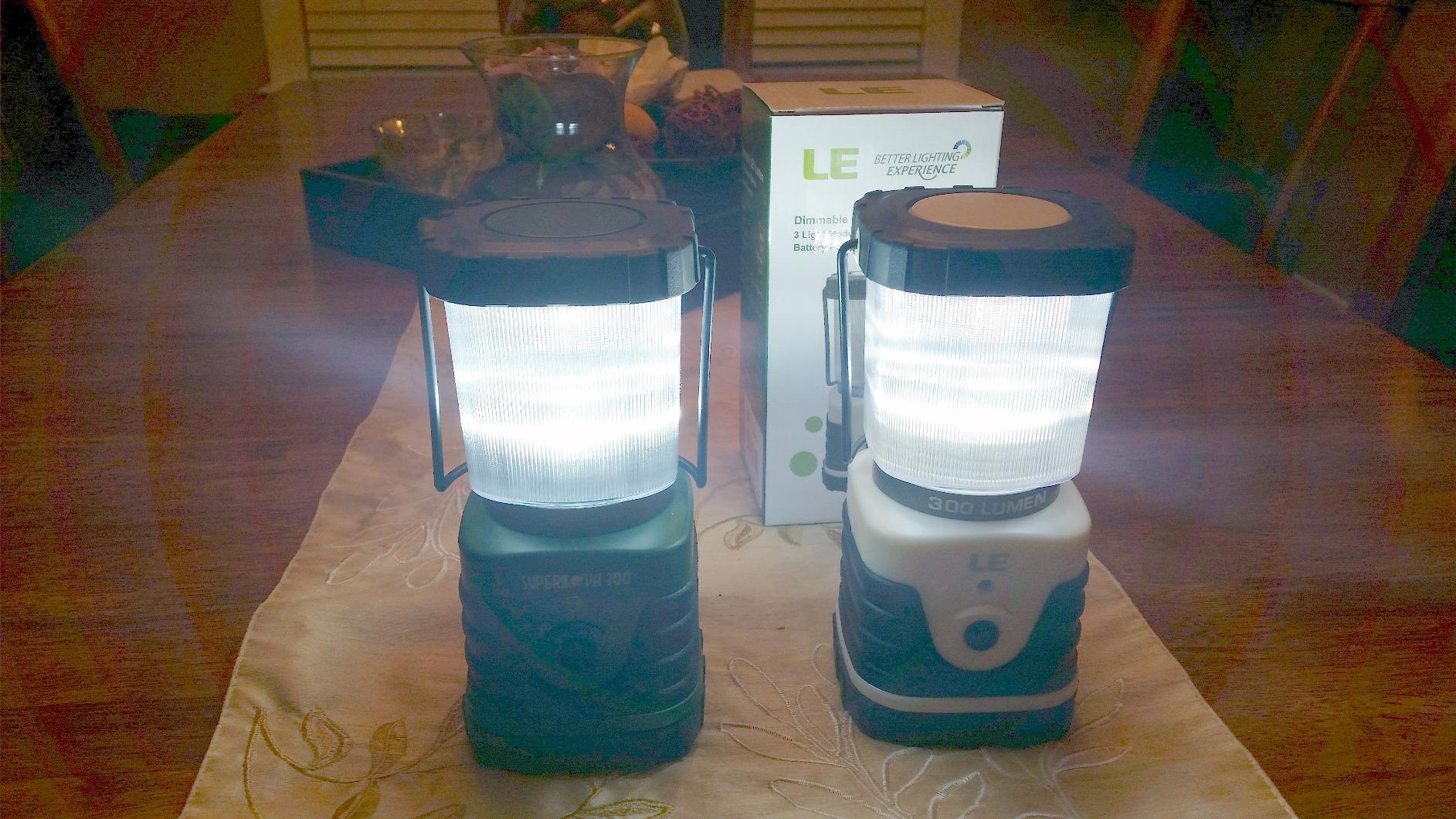 Lepro 1000LM Battery Powered LED Camping Lantern with 4 Light Modes, Green | Tent Light, Camping Essentials, Waterproof Lantern Flashlight for Camping, Emergency Light, Power Outages, Not Rechargeable customer photo 1