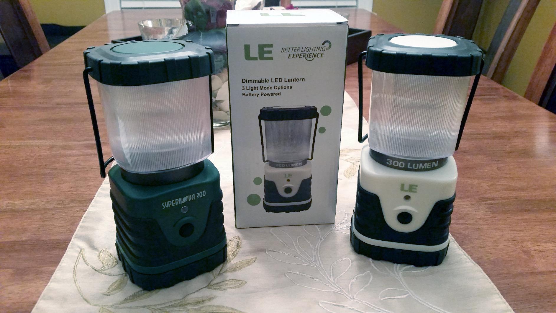 Lepro 1000LM Battery Powered LED Camping Lantern with 4 Light Modes, Green | Tent Light, Camping Essentials, Waterproof Lantern Flashlight for Camping, Emergency Light, Power Outages, Not Rechargeable customer photo 2