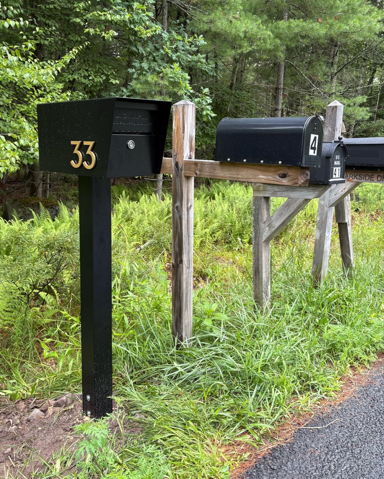 Mail Boss Mail Manager Modern Locking Post Mount Mailbox, USPS Approved customer photo 2