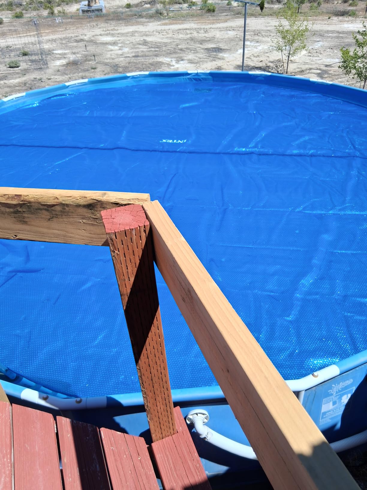 INTEX 28014E Solar Pool Cover: for 16ft Round Easy Set and Metal Frame Pools – Insulates Pool Water – Reduces Water Evaporation – Keeps Debris Out – Reduces Chemical Consumption customer photo 2