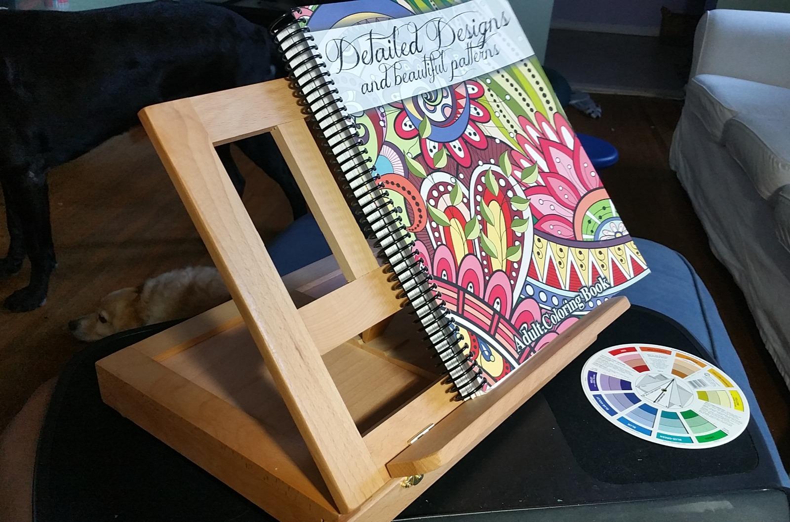 U.S. Art Supply Solana Adjustable Wood Art Easel, Portable Beechwood customer photo 1